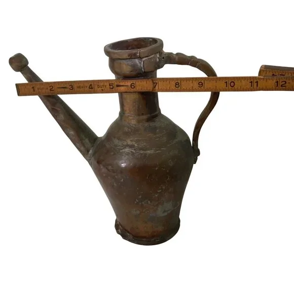 Aged Hand Forged Metal Pitcher Primitive Rustic Antique Decor - Picture 8 of 8